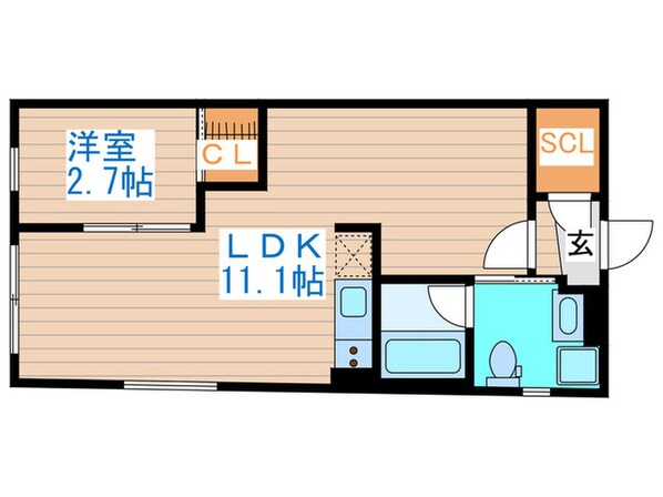 ＢＬＩＳＳＤＩＡ笹塚代田橋の物件間取画像